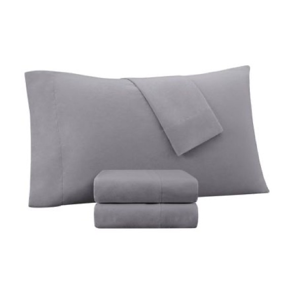 Sertapedic Supersoft Solid 4-Piece King Sheet Set Gray - Picture 4 of 5